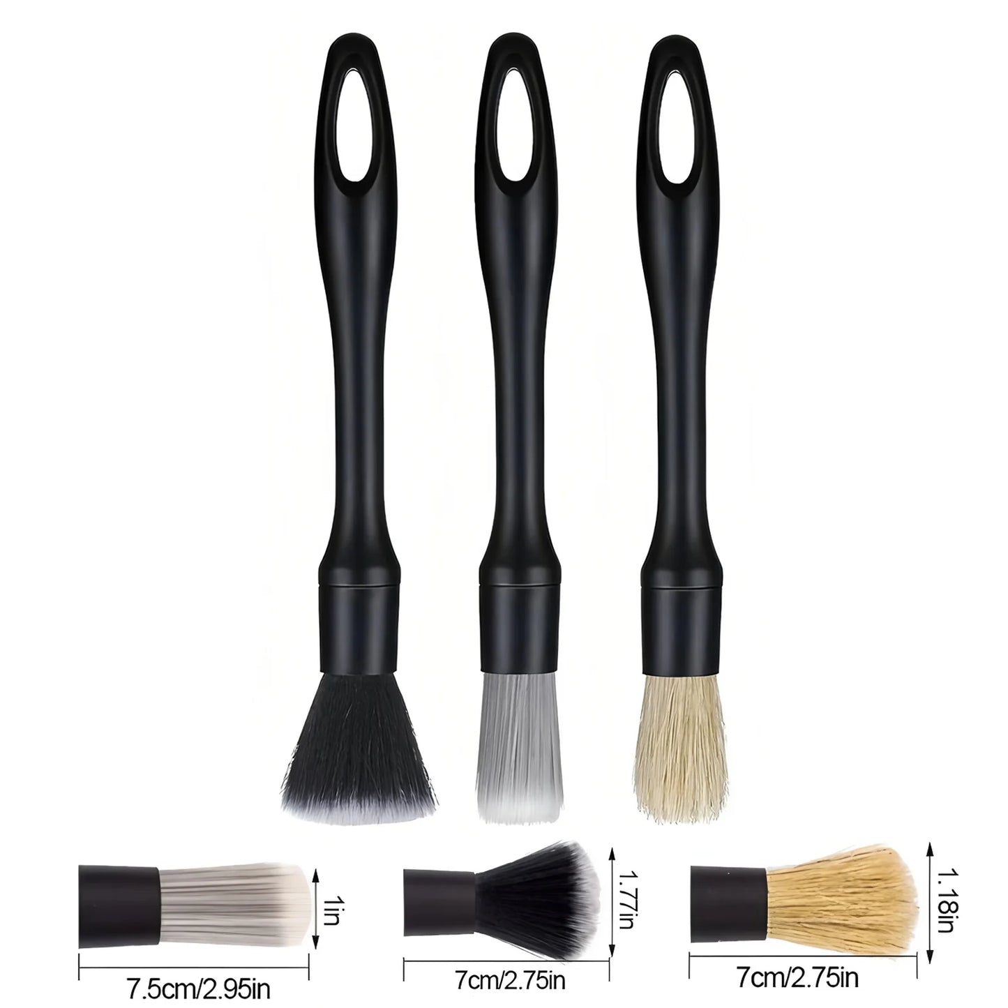 Kit de Pinceaux de Nettoyage de Précision Intérieur & Extérieur