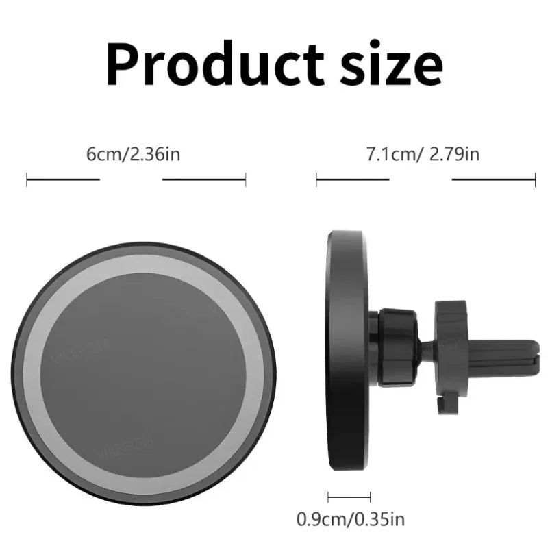 NOVA DRIVE 15W Magnetic Wireless Car Charger Mount