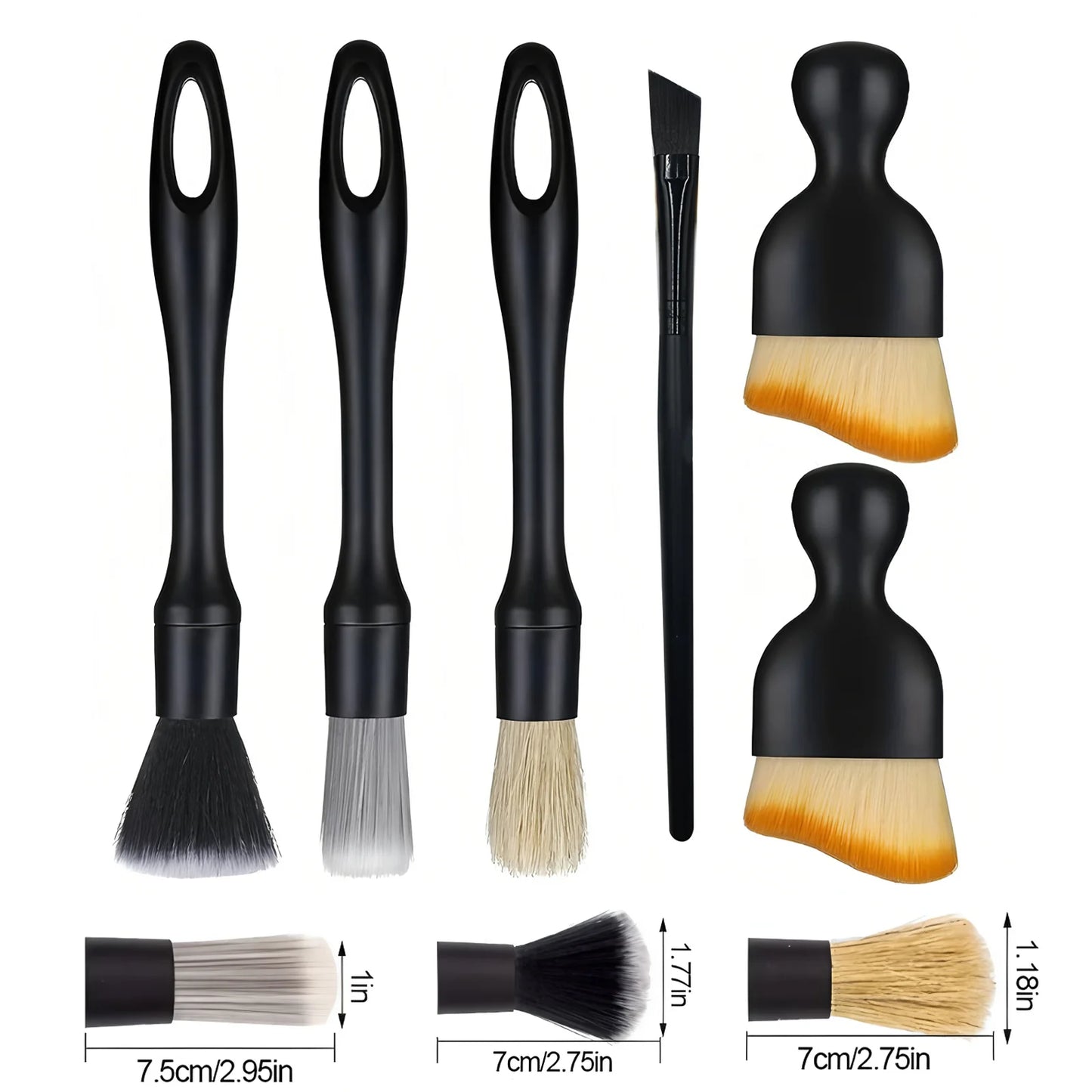 Kit de Pinceaux de Nettoyage de Précision Intérieur & Extérieur