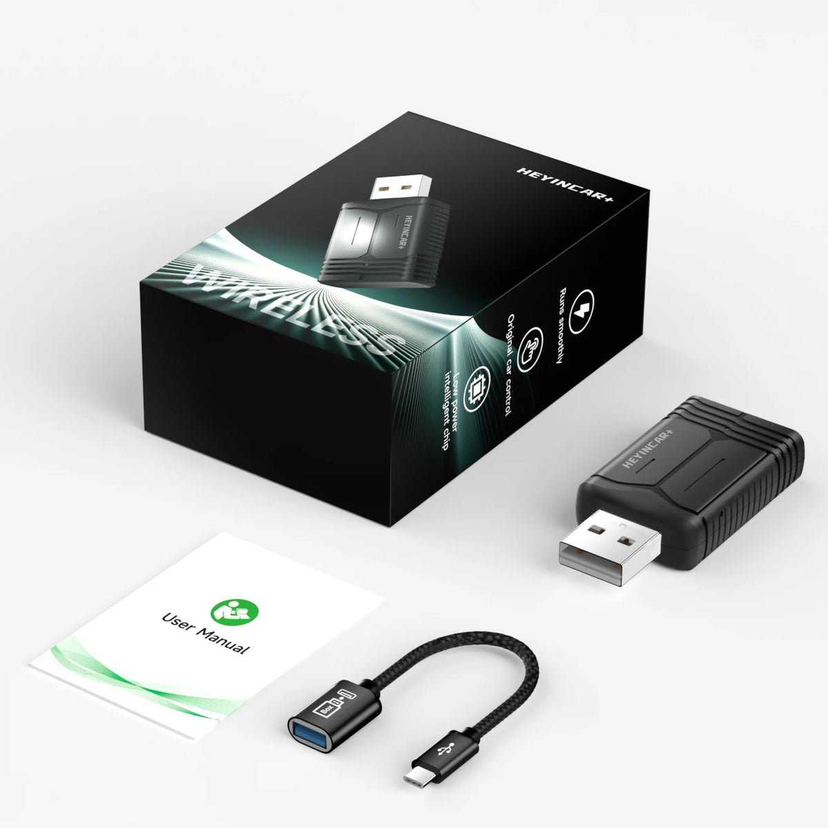NOVA DRIVE 2-in-1 Wireless CarPlay & Android Auto Adapter