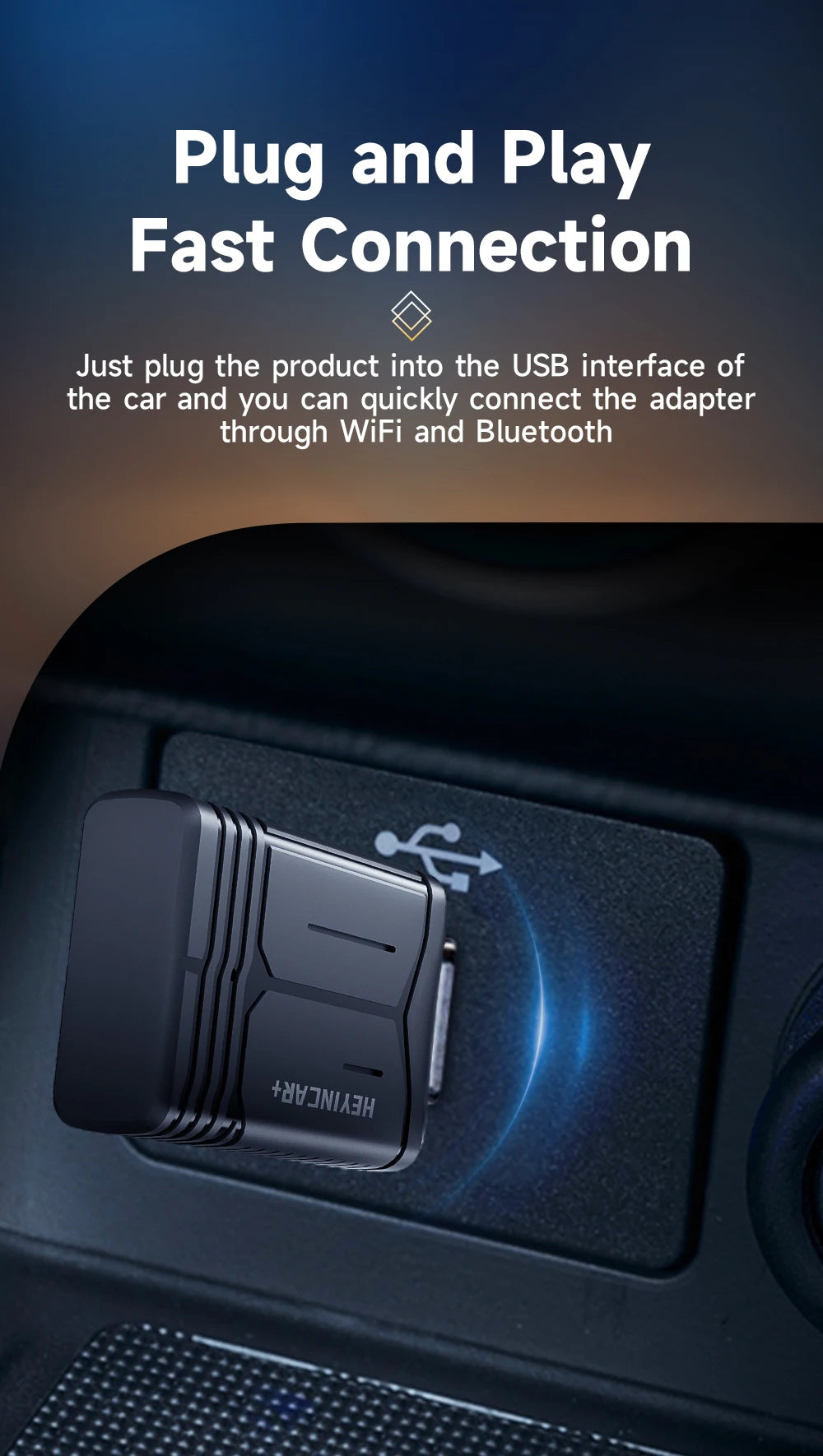 NOVA DRIVE 2-in-1 Wireless CarPlay & Android Auto Adapter