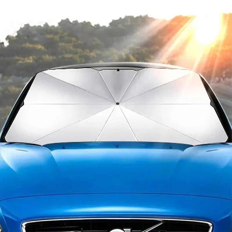 NOVA DRIVE Foldable Car Windshield Sunshade Umbrella – Large