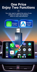 NOVA DRIVE 2-in-1 Wireless CarPlay & Android Auto Adapter