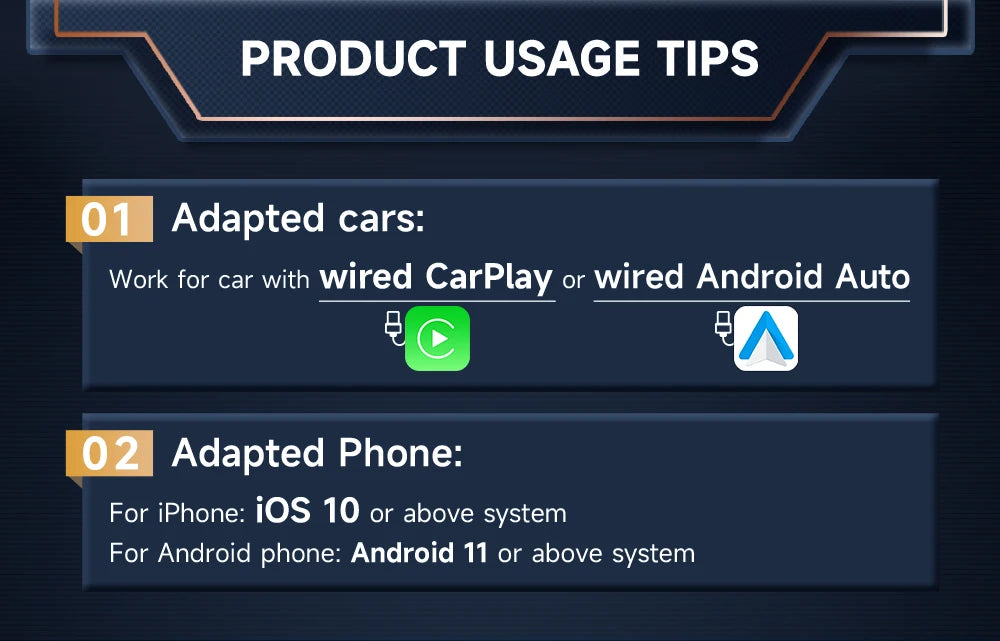 NOVA DRIVE 2-in-1 Wireless CarPlay & Android Auto Adapter