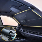 NOVA DRIVE Foldable Car Windshield Sunshade Umbrella – Large