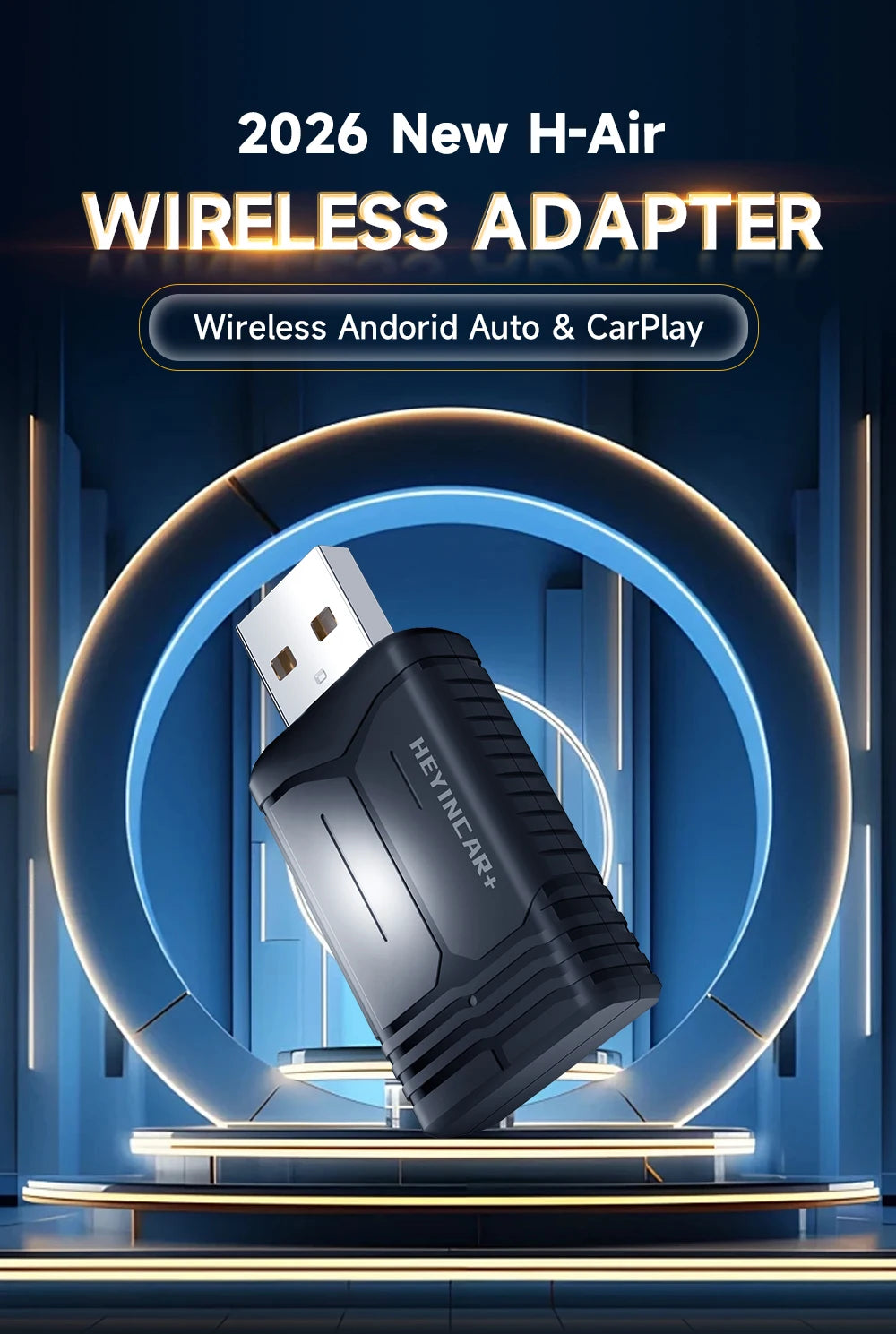 NOVA DRIVE 2-in-1 Wireless CarPlay & Android Auto Adapter